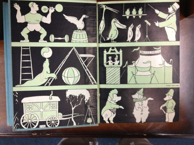 Dr Doolittles Circus endpapers