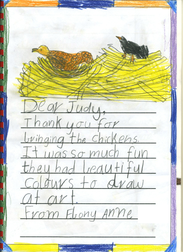 chicken thank you - Ebony