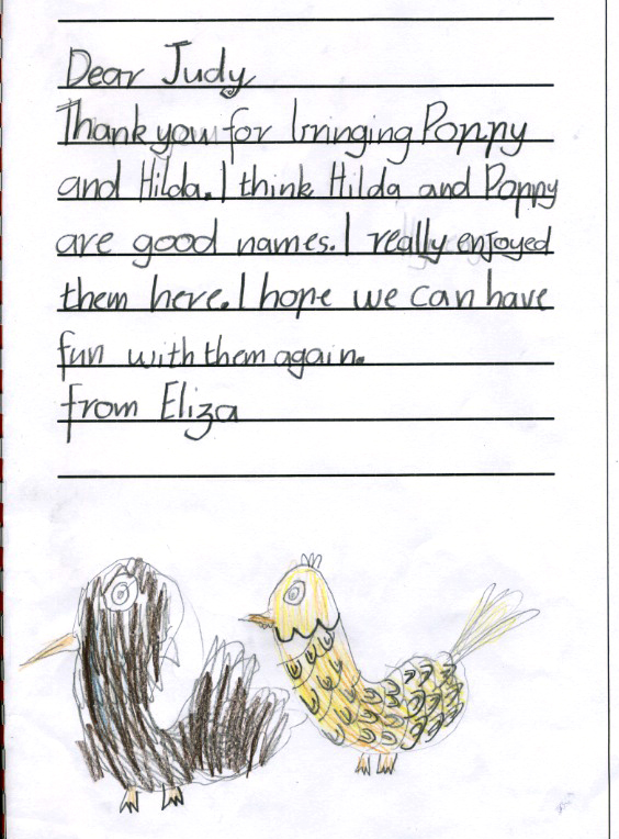 chicken thank you - Eliza