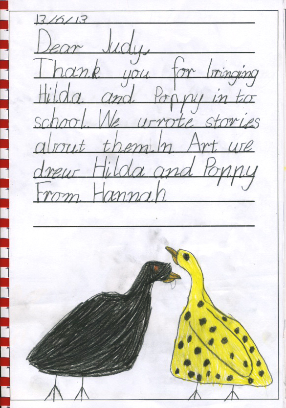 chicken thank you - Hannah