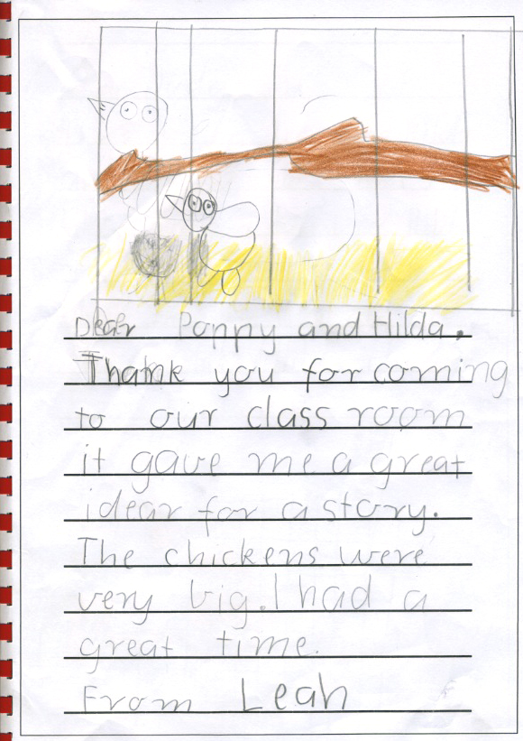 chicken thank you - Leah