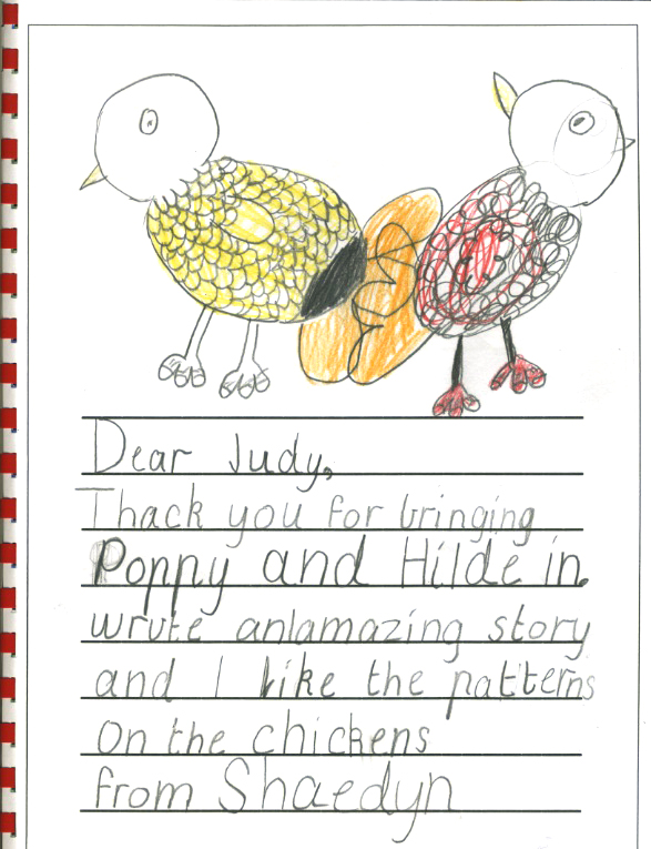 chicken thank you - Shaedyn