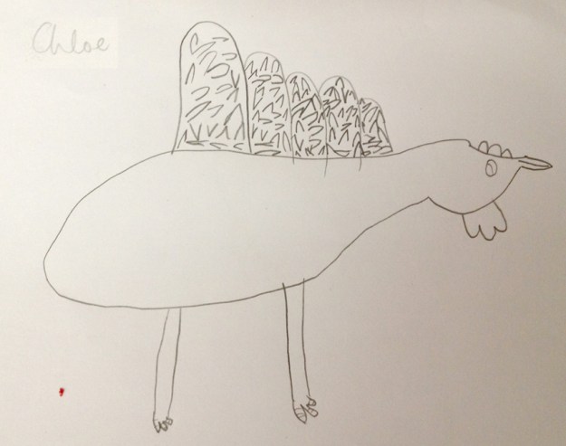 Chloe decorated chicken