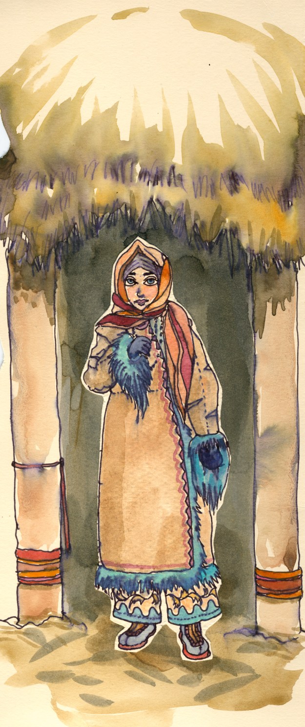 Woman mourning the loss of a Giant Pomeranian