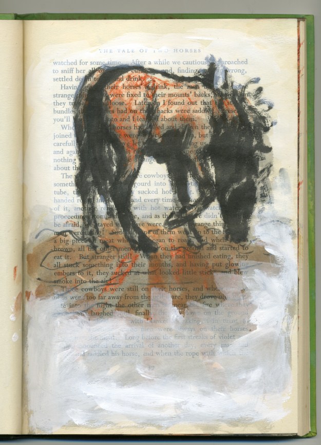 equine soliloquy hunched horse