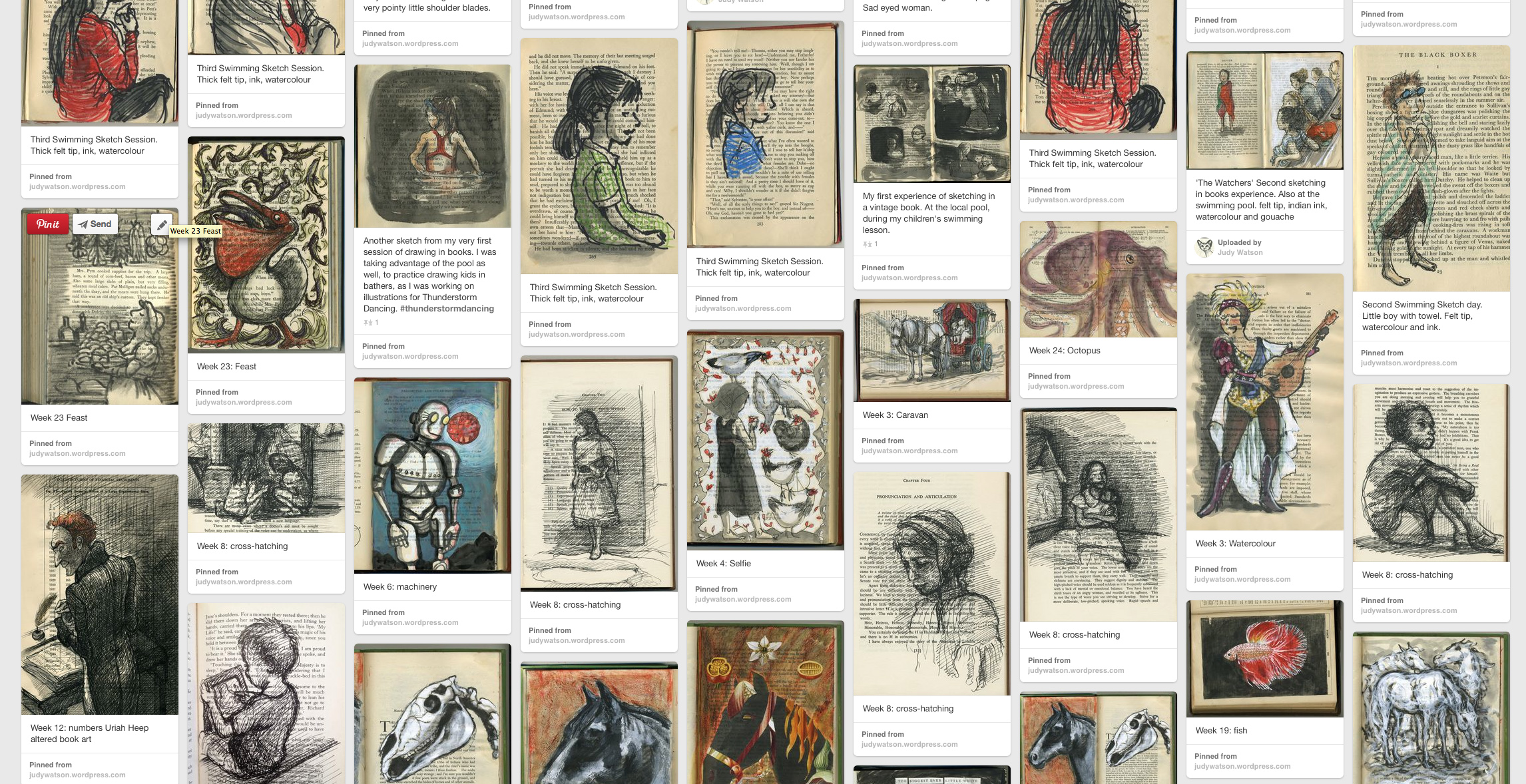 Judywatson Altered Book Art Pinterest sample