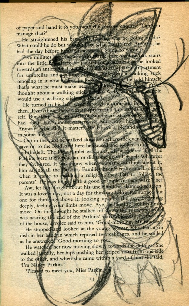 first sketch, always too naturalistic, but he almost captures the devil-may-care nonchalant cat personality I was going for.