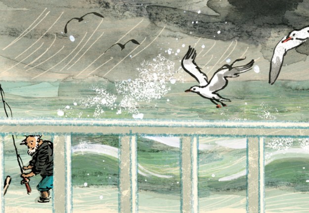 A small fragment of one final illustration from Thunderstorm Dancing