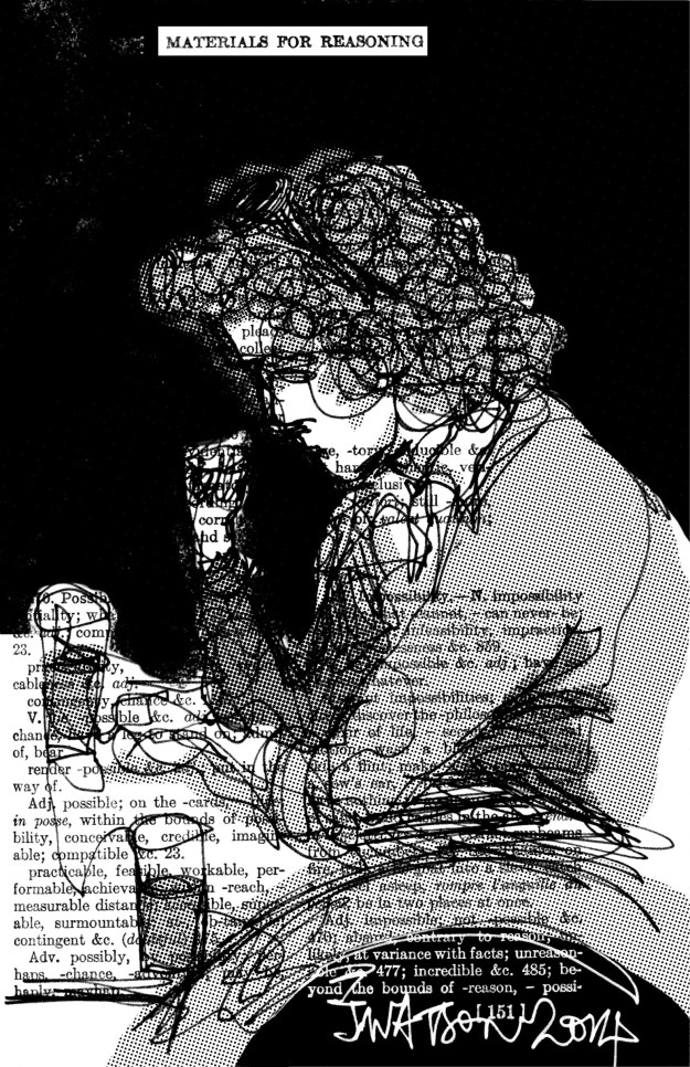 curly sunglasses guy judywatsonart halftone lores