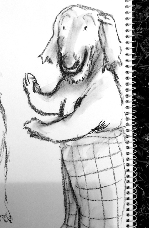 An initial sketch of the model. Finding my way