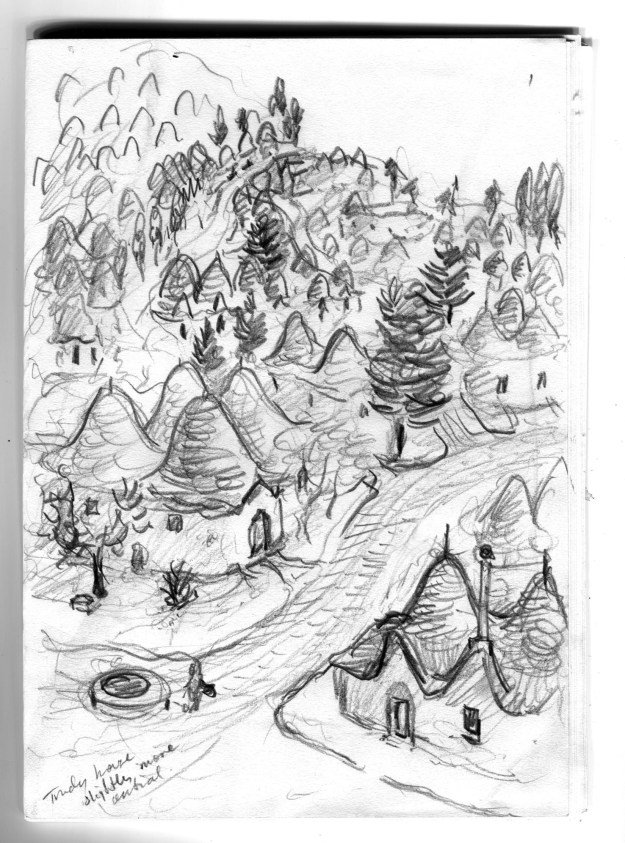 Trulli in a rough scene to open Trudy and Dodds