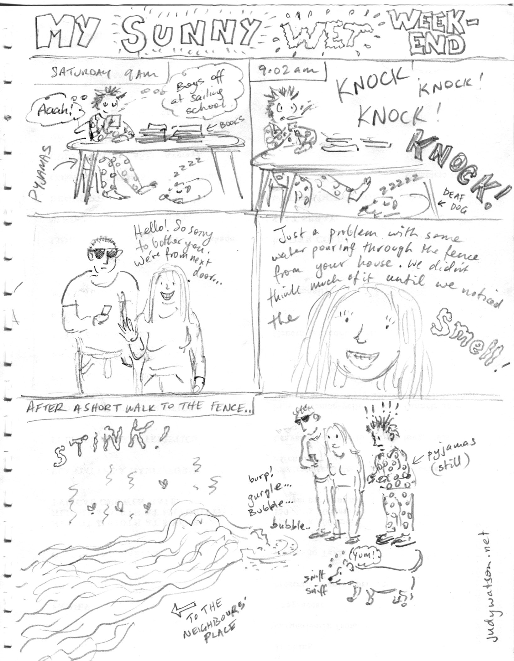 my sunny wet weekend-1 loresjudywatsonart